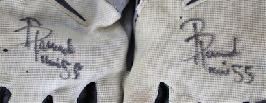 1996-2001 Bernardo Harris Green Bay Packers Signed Collection - Lot of 5 w/ Caps & Game Worn Gloves (MEARS LOA/JSA)