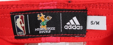2009-13 Brandon Jennings Milwaukee Bucks Signed 1971 NBA Champs Cap (JSA)