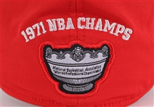 2009-13 Brandon Jennings Milwaukee Bucks Signed 1971 NBA Champs Cap (JSA)