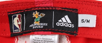2009-13 Brandon Jennings Milwaukee Bucks Signed 1971 NBA Champs Cap (JSA)