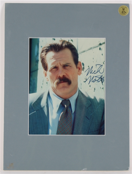 1990 Nick Nolte Signed 12" x 16" Matted Photo (JSA)