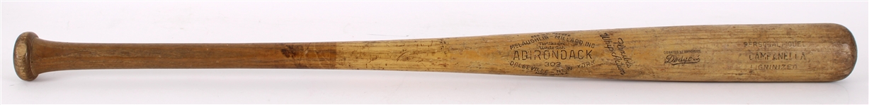 1951-57 Roy Campanella Adirondack Personal Model Bat w/ Donated by Brooklyn Dodgers Stamp (MEARS LOA)
