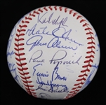 1969 Chicago Cubs Team Signed ONL Giles Baseball w/ 25 Signatures Including Leo Durocher, Ernie Banks, Ferguson Jenkins & More  *JSA Full Letter*