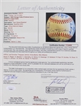 1969 Chicago Cubs Team Signed ONL Giles Baseball w/ 25 Signatures Including Leo Durocher, Ernie Banks, Ferguson Jenkins & More  *JSA Full Letter*