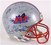 2000s Super Bowl MVPs Multi Signed Full Size Helmet w/ 13 Signatures Including Joe Montana, Roger Staubach, Terrell Davis, John Riggins & More (JSA)