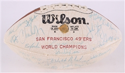 1981 San Francisco 49ers Super Bowl XVI Champions Signed ONFL Rozelle Autograph Panel Football w/ 40+ Signatures Including Joe Montana, Bill Walsh, Ronnie Lott & More (JSA)
