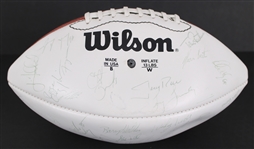 1989 San Francisco 49ers Super Bowl XXIV Champion Team Signed ONFL Rozelle Autograph Panel Football w/ 47 Signatures Including Joe Montana, Jerry Rice, Roger Craig & More (JSA)