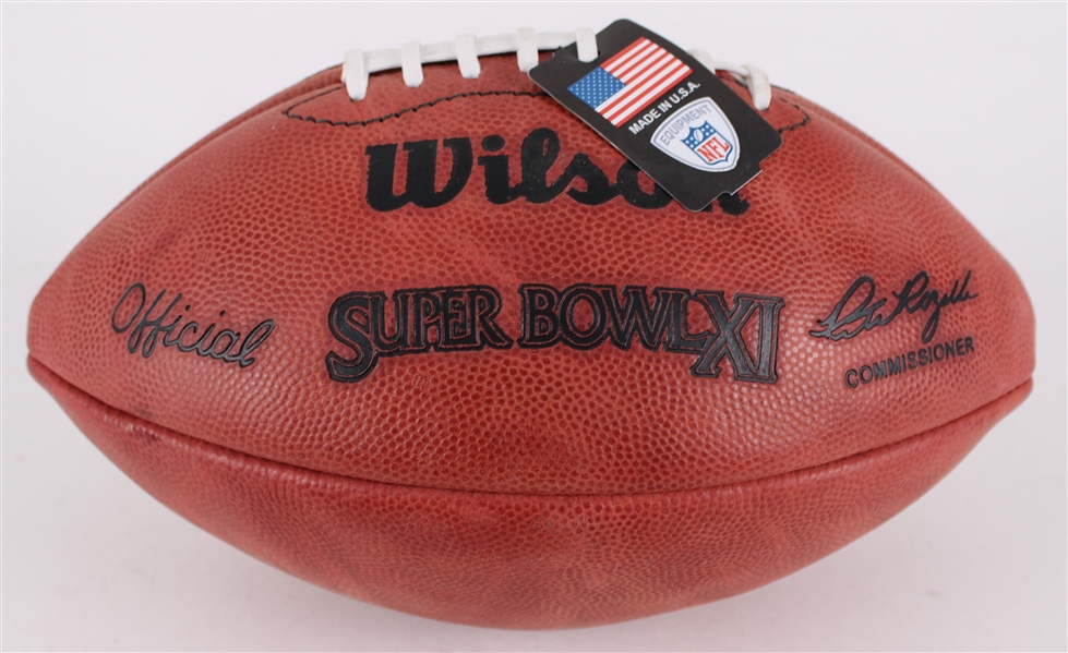 1977 Oakland Raiders Minnesota Vikings Super Bowl XI ONFL Rozelle Modern Repro Football