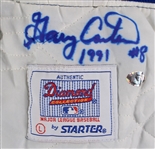 1991 Gary Carter Los Angeles Dodgers Signed Team Warm Up Jacket (MEARS LOA/JSA)