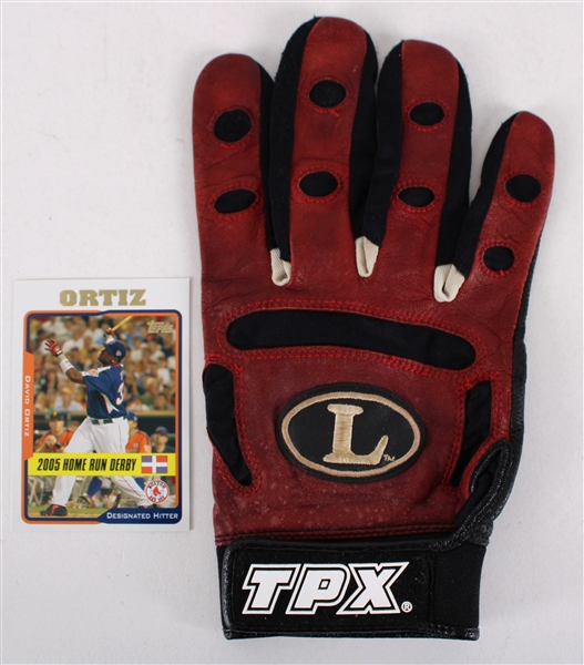 2005 David Ortiz Boston Red Sox Game Worn Louisville Slugger Batting Glove (MEARS LOA)