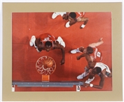 1982-84 Moses Malone Julius Erving 76ers / Bucks 20" x 24 Matted Photo