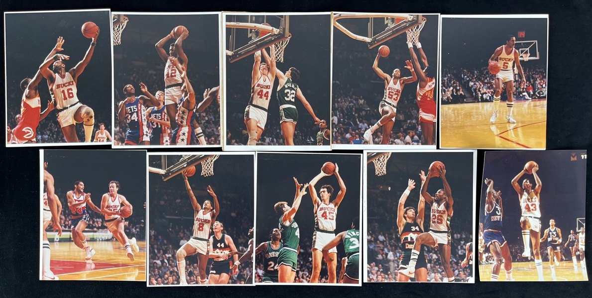 1980s Milwaukee Bucks 8" x 10" Photo Collection - Lot of 10