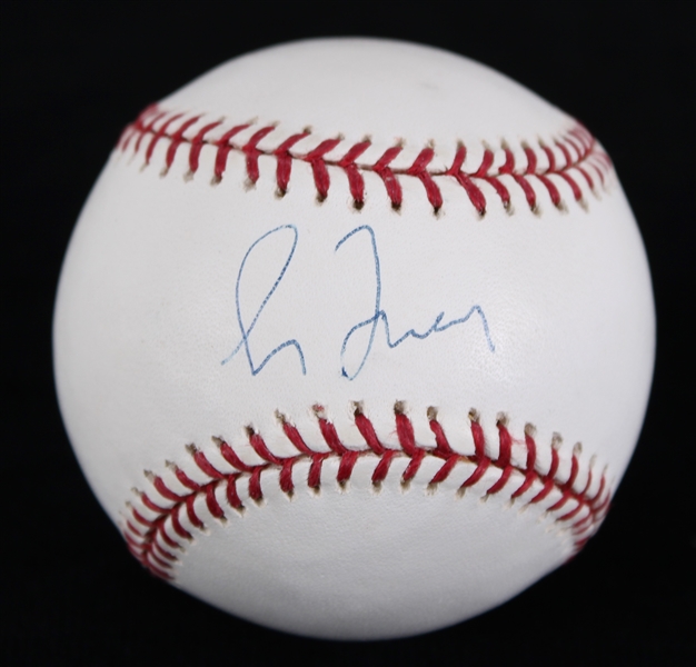 2000s Greg Maddux Atlanta Braves Signed OML Selig Baseball *JSA*