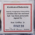 1992 Ken Griffey Jr. Seattle Mariners Signed MOC Legends Official Autographed Memorabilia OAL Brown Baseball (JSA) 