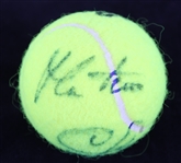 1990's Chris Evert Martina Navratilova Signed Penn 4 Tennis Ball (JSA)
