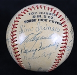 1948 Milwaukee Brewers American Association Team Signed Baseball w/ 23 Signatures Including Johnny Logan, Nick Cullop & More (JSA)