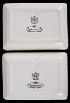 1957-58 Milwaukee Braves MacNeil & Moore Candy Dishes w/ Milwaukee Sentinel Headlines