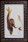 1995 Oscar Robertson Milwaukee Bucks Signed 15" x 23" Matted Career Accomplishments Lithograph (JSA) 154/980