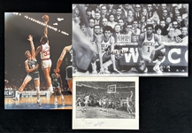 1970s Kareem Abdul Jabbar Milwaukee Bucks Oversize Photo Collection - Lot of 3 w/ 2 Signed (JSA)