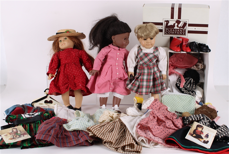 1980s-1990s American Girl Dolls w/ Clothing & Accessories (Lot of 20+)