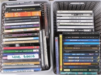 1980s-90s Massive CD Collection w/ Cassette Deck, CD Player & more (Lot of 150+)