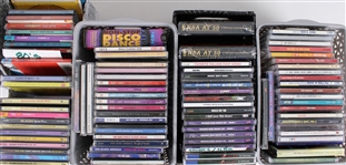 1980s-90s Massive CD Collection w/ Cassette Deck, CD Player & more (Lot of 150+)