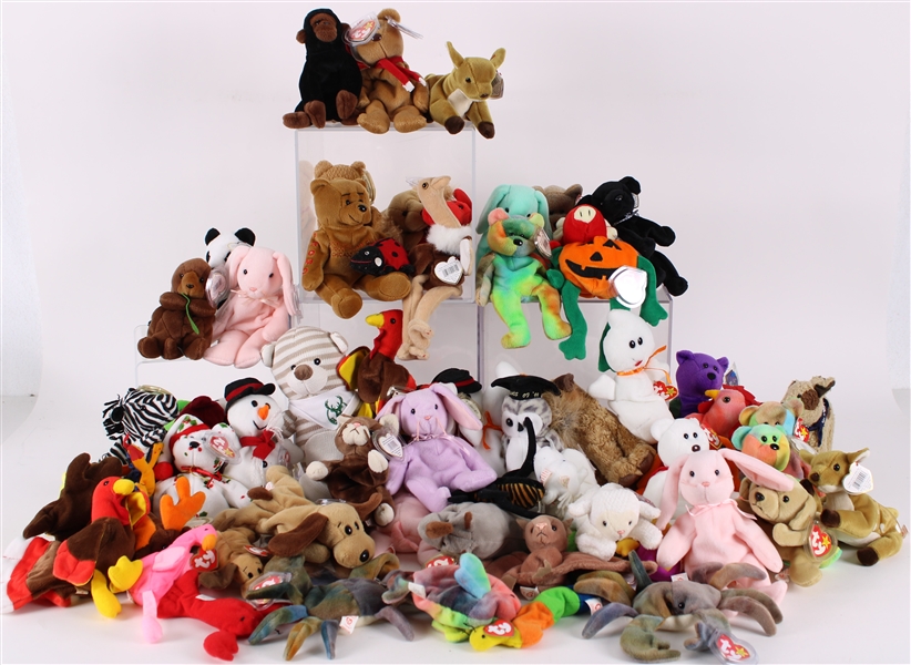 1990s Ty Beanie Babies Collection (Lot of 60+)