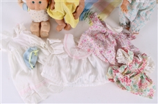 1980s-90s Hasbro Cabbage Patch Doll, Teenie Tiny Preemies & Clothing (Lot of 10)