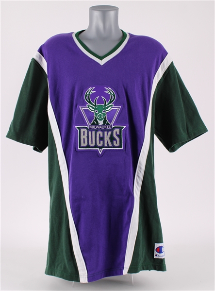 1994-96 Milwaukee Bucks Warm Up Shirt Attributed to Glenn Robinson (MEARS LOA) 