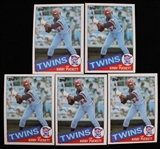 1985 Kirby Puckett Minnesota Twins Topps Trading Cards #536 (Rookie Card) (Lot of 5)