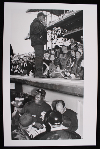 1994 Michael Jordan Chicago White Sox 7"x11" B&W Chicago Sun Times Photo