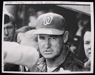 1969 Ted Williams Washington Senators 7"x9" B&W Sporting News Photo