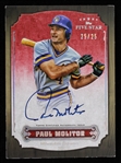 2012 Paul Molitor Milwaukee Brewers Autographed Topps Five Star Trading Card FSA-PM Numbered 25/25