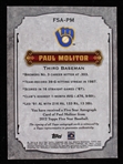 2012 Paul Molitor Milwaukee Brewers Autographed Topps Five Star Trading Card FSA-PM Numbered 25/25