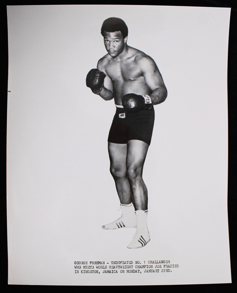 1973 George Foreman 8"x10" B&W Photo