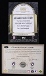 2004-16 Gorman Thomas & Paul Molitor Milwaukee Brewers Signed Upper Deck Trading Card and 2016 Warren Spahn Braves Topps Relic Trading Card (Lot of 2)