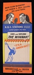 1936 Joe Louis vs Max Schmeling Matchbook with Full Match Set