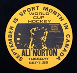 1976 Muhammad Ali vs Ken Norton 4.5" Canada Sports Promotions Sticker