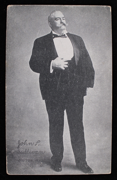 1921 John L. Sullivan 3.5"x5.5" B&W Postcard