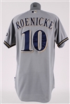 2012 Ron Roenicke Milwaukee Brewers Game Worn Road Jersey (MEARS LOA)