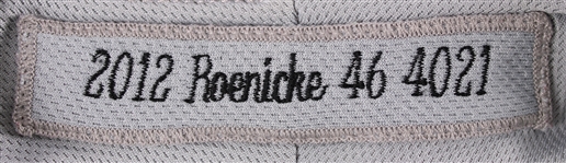 2012 Ron Roenicke Milwaukee Brewers Game Worn Road Jersey (MEARS LOA)