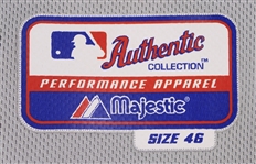 2012 Ron Roenicke Milwaukee Brewers Game Worn Road Jersey (MEARS LOA)