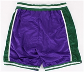 1999-2000 Milwaukee Bucks Game Worn Road Uniform Shorts (MEARS LOA)