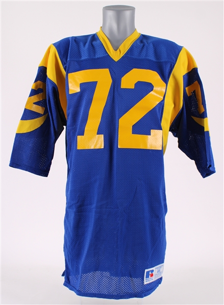 1987-93 Robert Jenkins Los Angeles Rams Game Worn Home Jersey (MEARS LO)A)