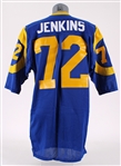 1987-93 Robert Jenkins Los Angeles Rams Game Worn Home Jersey (MEARS LO)A)