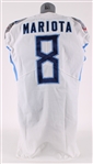 2018 Marcus Mariota Tennessee Titans Road Jersey (MEARS LOA)