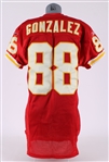 2005 Tony Gonzalez Kansas City Chiefs Game Worn Home Jersey (MEARS A5)