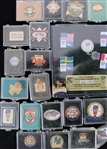 1950's-2000's Baseball Basketball Football Pin Collection - Lot of 40+ w/ World Series, HOF Induction Ceremonies & More