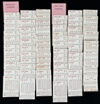1955 Replay Games Baseball Board Game Team Card Sets - Lot of 16 Teams