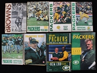 1964-2000 Green Bay Packers Media Guides & Press Books - Lot of 8